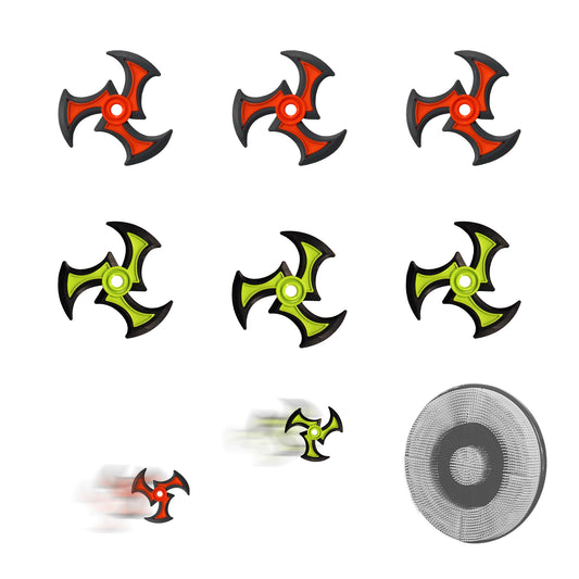 6 Pcs Ninja Stars Replacement for Bristle Target Board