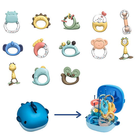 13 Pcs Baby Teether and Rattle toy Set