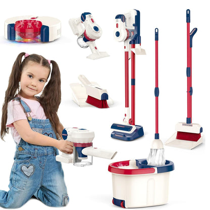 12 pcs Kids Pretend Play Cleaning Set