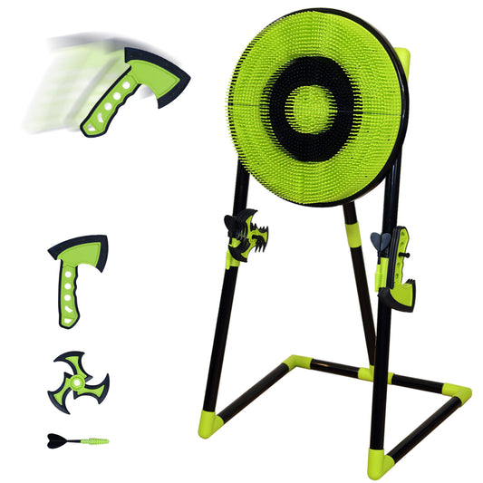 3-in-1 Bristle Axe Target Board Game Set